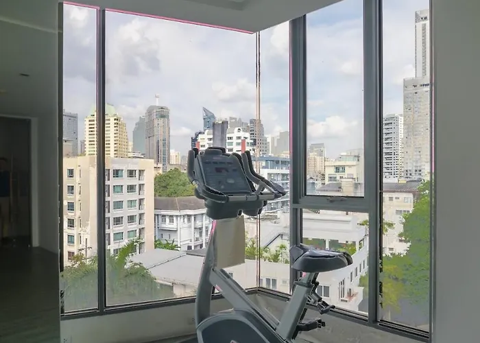Luxury & Bright 1 Bedroom - Asoke 아파트 방콕