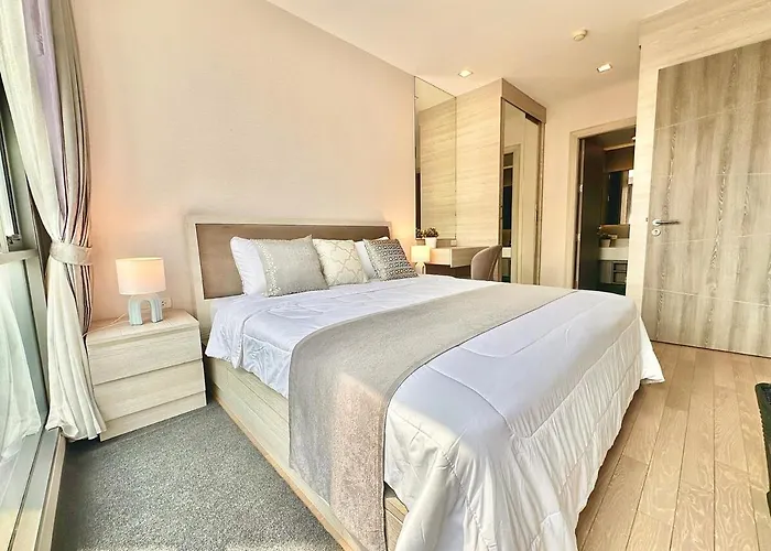Luxury & Bright 1 Bedroom - Asoke 아파트 방콕