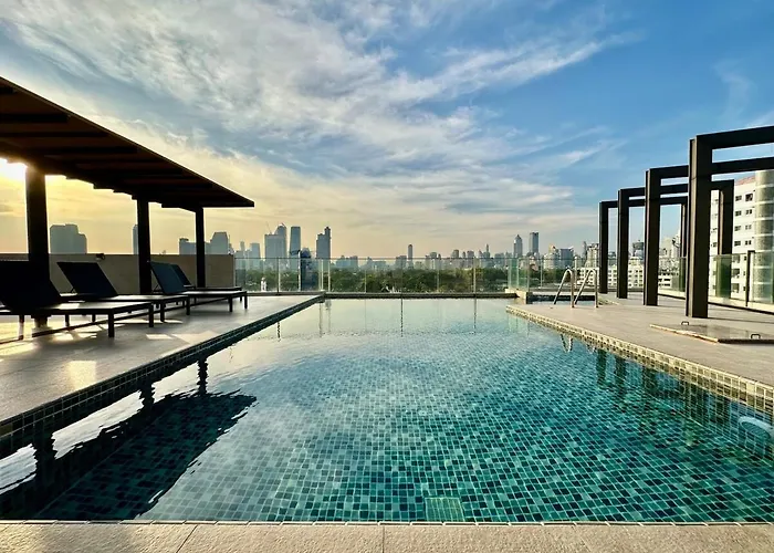 Luxury & Bright 1 Bedroom - Asoke 아파트 *